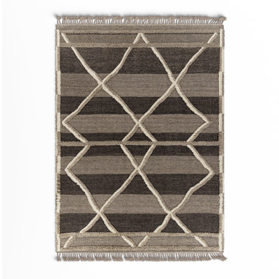 Leanna Hand-Knotted Gray Moroccan Rug