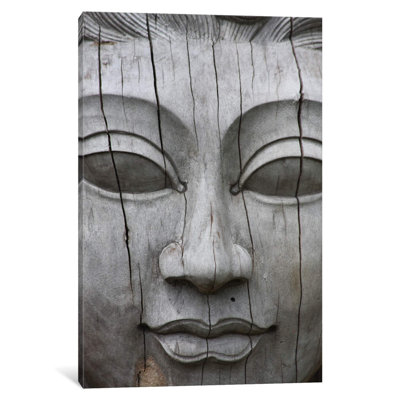 Buddha's Face - Wrapped Canvas Print