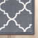 Tapis gris antidérapant à motif treillis Bethie