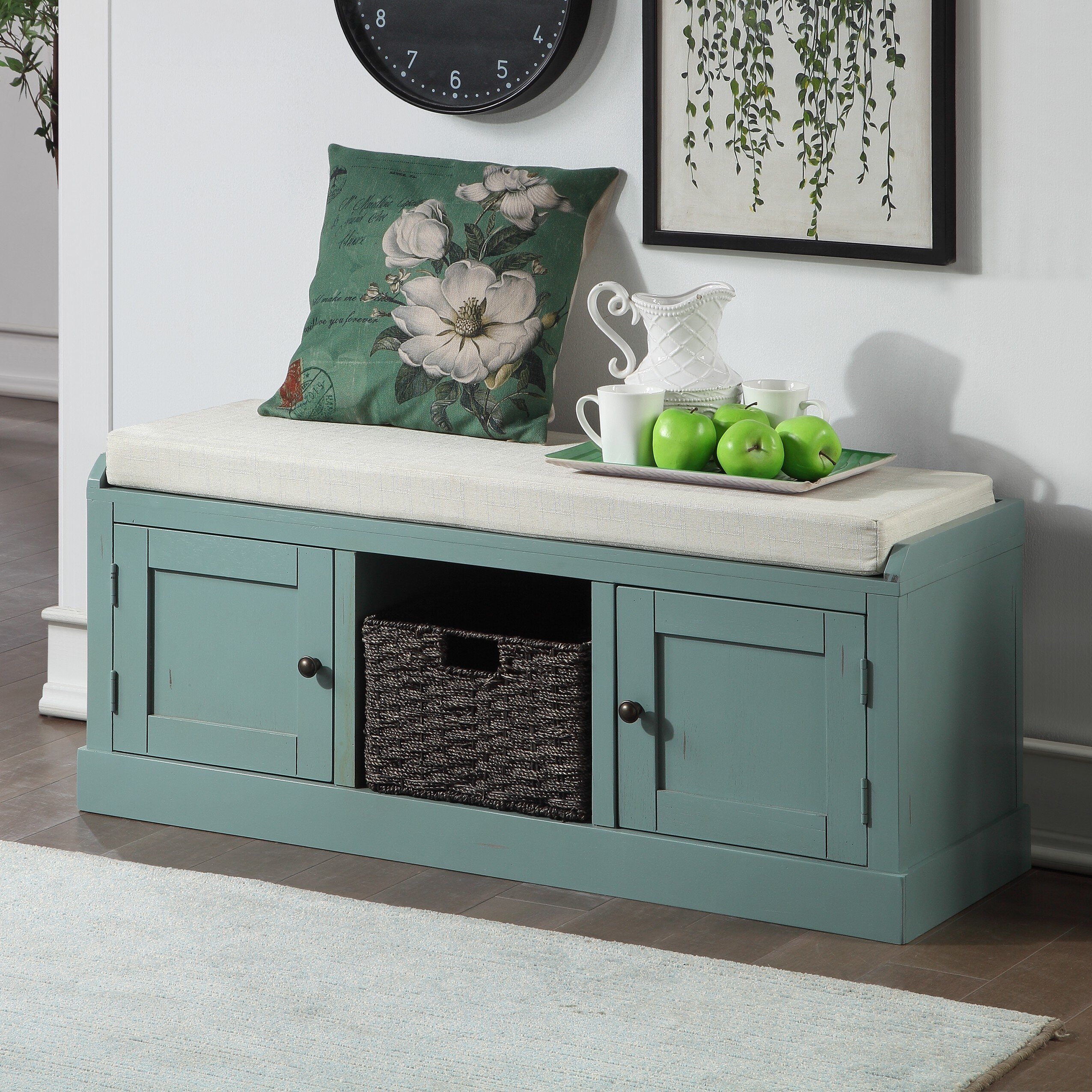 Longshore Tides Goines Cabinet Storage Bench & Reviews | Wayfair