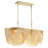 Isakson 4 - Light Wood Dimmable Square / Rectangle Chandelier