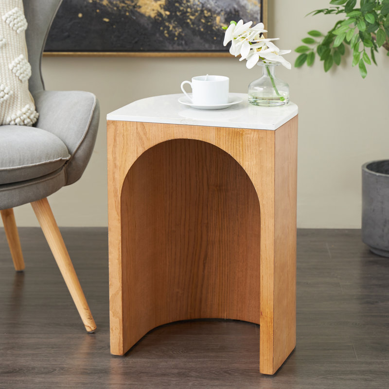 Table d'appoint Cole and Grey, Blanc