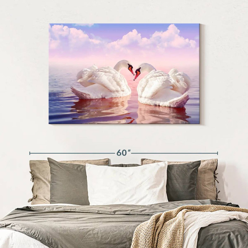 Brampt Two Swans, 32" H x 48" W