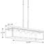 Luminaire suspendu linéaire à 5 lumières pour îlot de cuisine Bridgewood-26209967