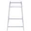 Ensemble de tabourets de comptoir Staten Chrome sans dossier, style rétro moderne avec sièges en acrylique et structure en métal pour îlots de cuisine-132940651