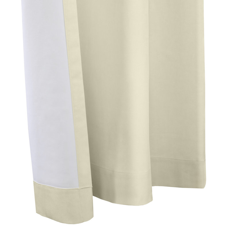 Rideau 100% coton, L 40 po x L 84 po, Naturel