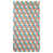 Blanc / orange / bleu pacifique