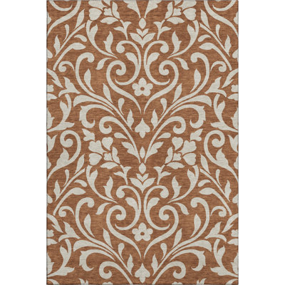 Premium Machine Washable Prisco Paprika Rug