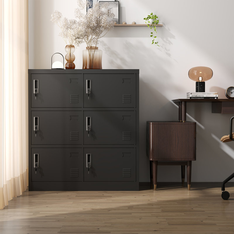 Casier de rangement pour employé à 6 portes