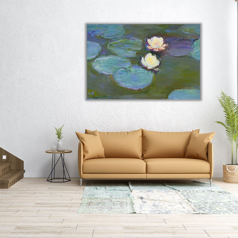 Nympheas, 1897-1898 - Impression sur toile, H 32 po x l 48 po