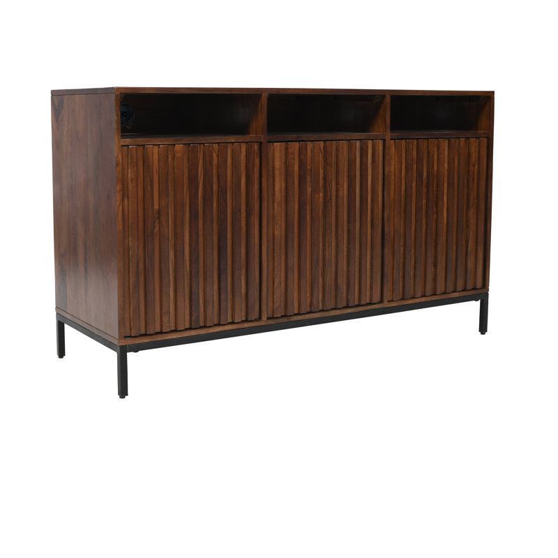 Armoire-meuble télé Sylar, H 30 po x l 50 po x P 18 po, Brun