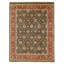 Hand Knotted Wool Area Rug in Black And Red