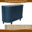 Buffet avec portes coulissantes et rangement en bois de sapin rustique 47 po A devant