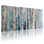 «Birch Tree Forest Landscape», ensemble de 3 reproductions d'art sur toile tendues