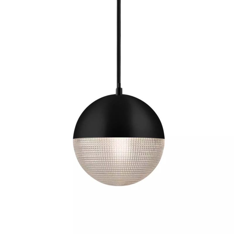 1 - Light Matte Black Sphere Pendant