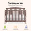 Lit de bébé convertible 5 en 1 Dream On Me Jpma & Greenguard Gold-2026578294