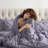 Bed-in-A-Bag Pleated Comforter Set with Bed Sheets-103134062-103134051