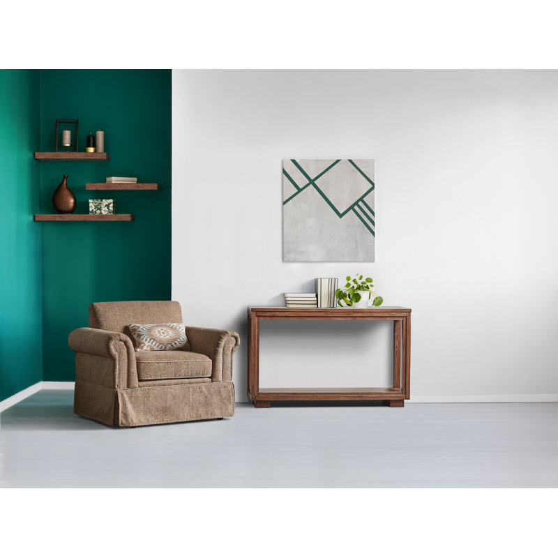 Carrollton 52'' Brown Solid Wood Console Table with Storage