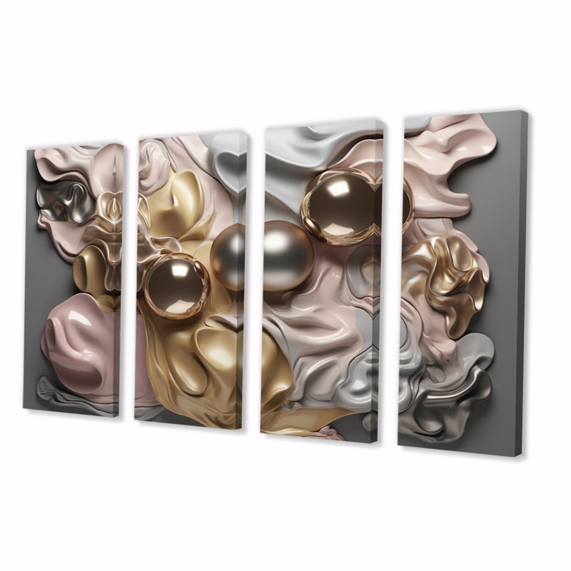 Reproduction d'art sur toile 4 pièces