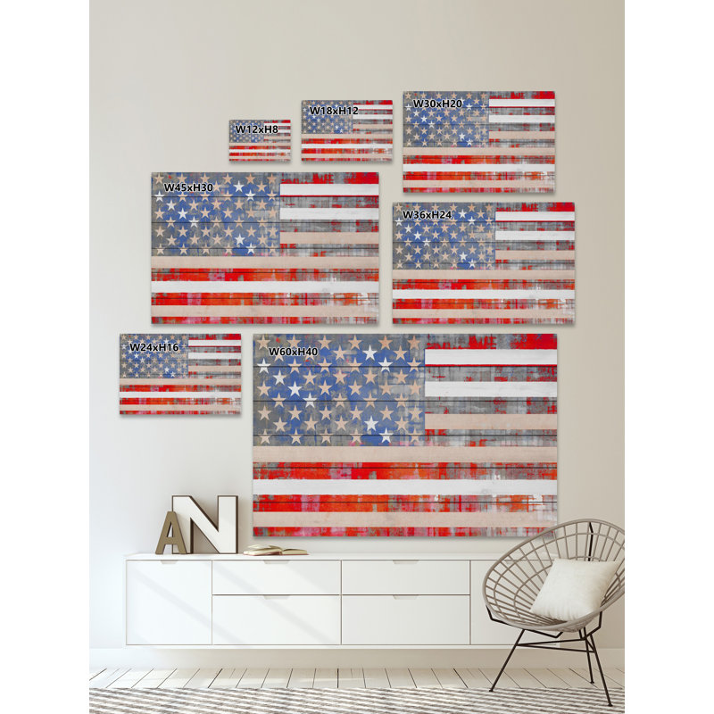 « american rêve » par parvez taj,-aquarelle, reproduction d’art sur bois, 40 po x 60 po