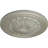 Endurathane Orrington Ceiling Medallion, 19 5/8"OD x 4 3/4"ID x 1 3/4"P (Fits Canopies up to 4 3/4"), Hand-Painted Warm Silver Finish-28580405