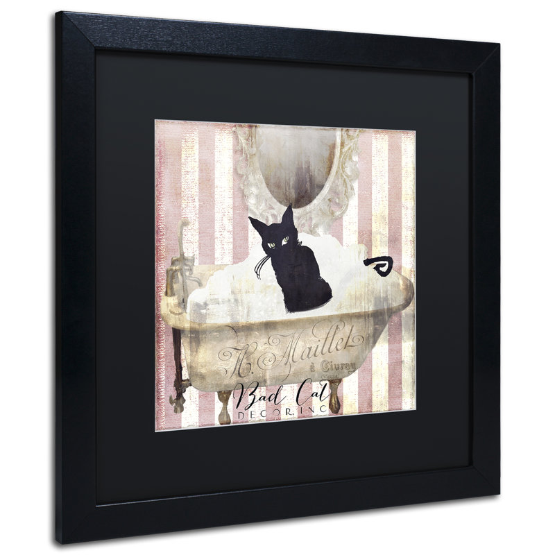 «Jadaya Bad Cat II», impression encadrée, Noir, H 16 po x l 16 po x P 0,5 po