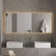 Miroir de salle de bain à capteur de lumière sans contact à DEL Johntavious-640160566