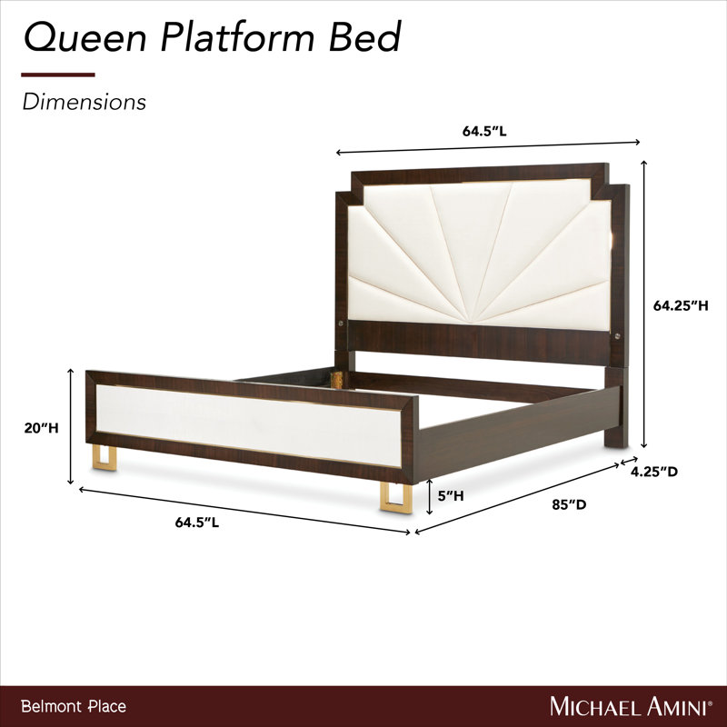 Belmont Place Upholstered Bed, Queen