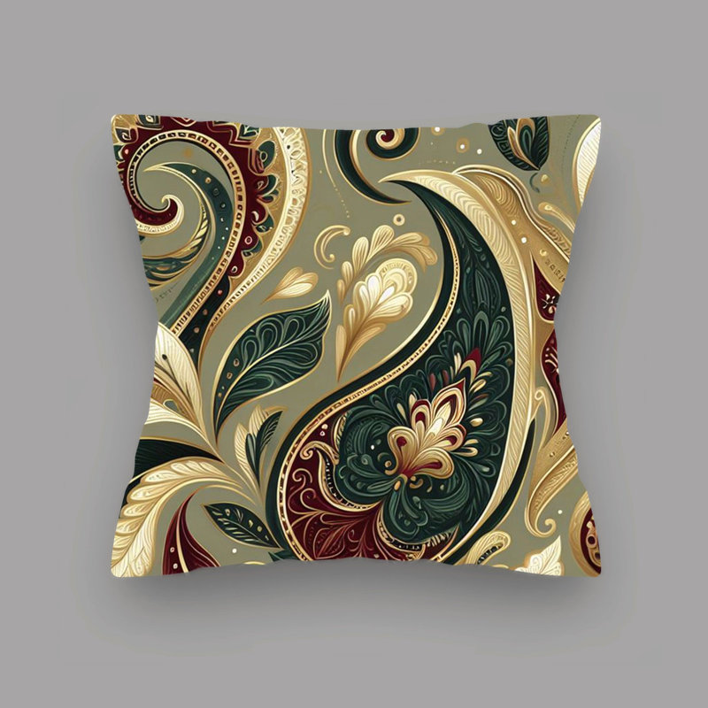 Abstract Reversible Throw Pillow