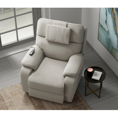 Fauteuil inclinable électrique à gravité zéro Dreamtime avec appui-tête réglable et massage par pétrissage et chaleur