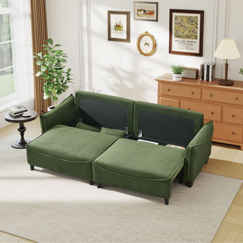 Multifunctional Sofa Bed With Convertible Recliner And Storage. Modern Fold-Out Sofa Ideal For Compact Living Rooms And Guest Accommodations.
