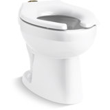 Wellcomme Ultra Floor-Mounted Top Spud Antimicrobial Flushometer Bowl