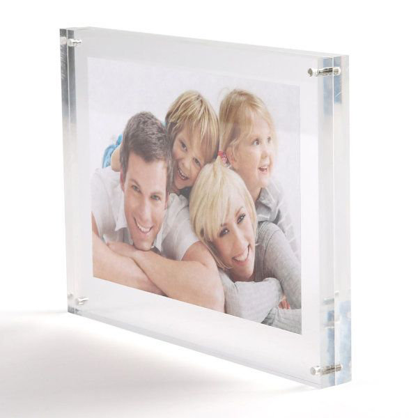 Tabletop Clear Acrylic Frame, 7" H x 5" W x 0.79" D