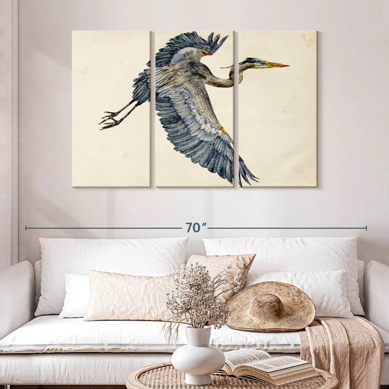 Brampt Blue Heron Rendering IV, 32" H x 50" W