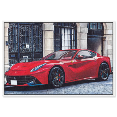 Transport, rouge, transport traditionnel - Impression sur toile