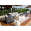 Chaise pivotante en aluminium thermolaqué Capri avec coussins Sunbrella®, qualité commerciale