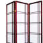 Paravent 70 po 3 po avec finition cerisier - pin, charnière pour espace, pièce intérieure élégante en bois de pin, flexibilité, cloison moderne