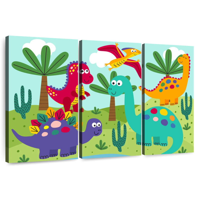 Dinosaures amis Ashelle, H 32 po x l 50 po