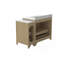 Armoire de meuble-lavabo à simple cuve l 48 po x P 22 po x H 34 po avec comptoir blanc-1170057706