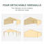 Tente de réception 10 pi x 20 pi Outsunny