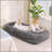 Human Dog Bed,Lazy Sofa,5-Position Adjustable Convertible,Floor Gaming Chair,bedroom, living room,Suitable for gaming, meditation,relaxation,Plush Fabric,Dark Gray-311443198