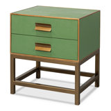Shagreen 2 - Drawer Solid Wood Nightstand