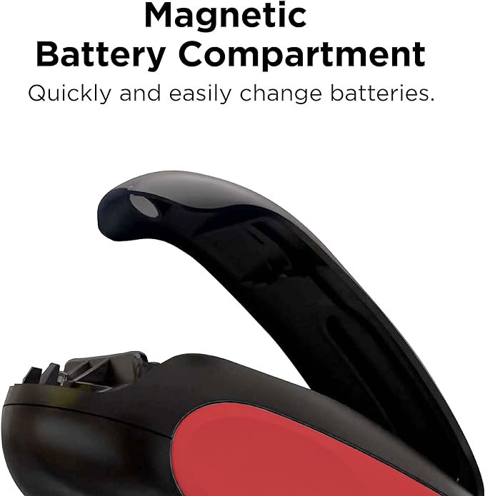 Red and Black Battery Operated Electric Can Opener