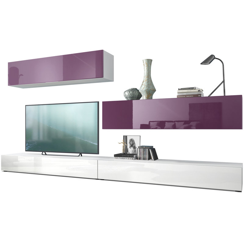 Mcgaha Unfinished Entertainment Centre, Blackberry/White
