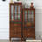 Modern Nut-Brown Solid Wood Display Stand