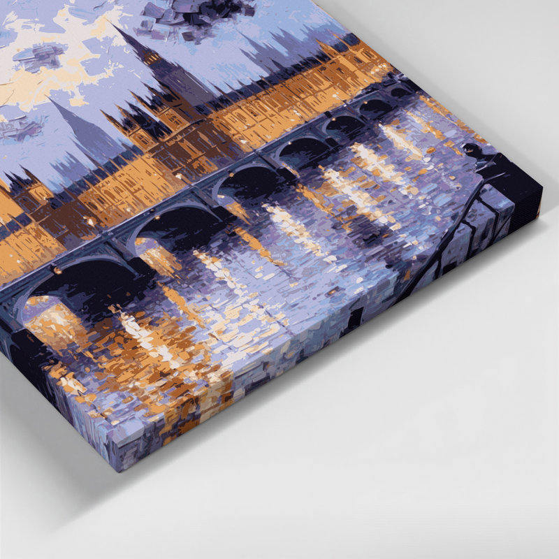 Art mural sur toile, villes, Londres, Royaume-Uni, H 11 po x l 14 po