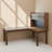 Solid Wood L - shaped Desk and Bookshelf Combination-650332452