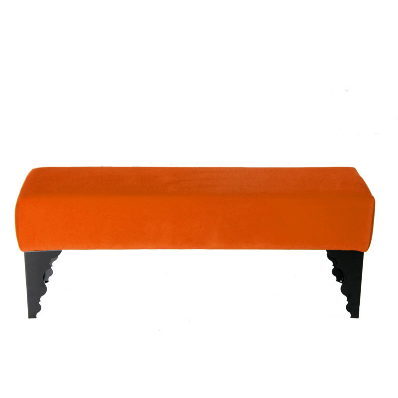 Artedeco Upholstered Bench, Orange
