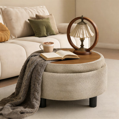 Table basse avec repose-pieds et rangement Modern