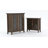 Bedford 39"W Solid Wood Transitional Medium Display Cabinet with Glass Doors and Adjustable Shelves-1553111440